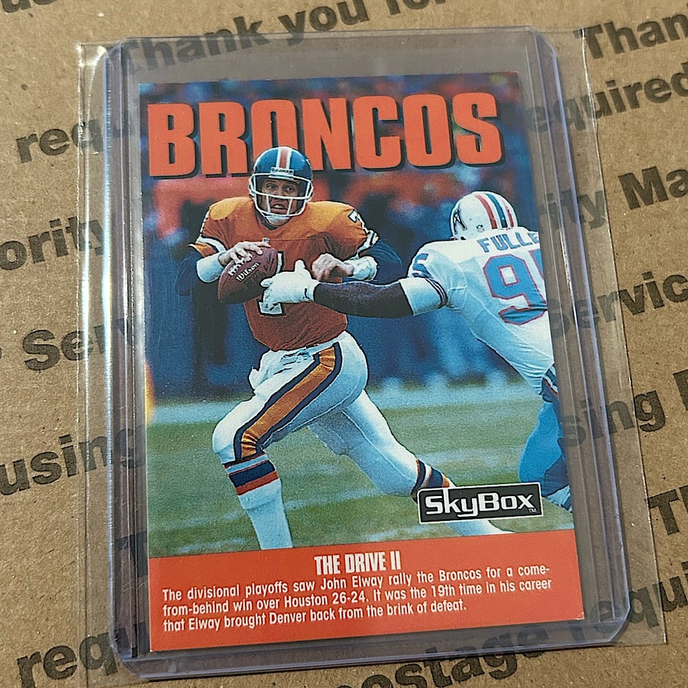John Elway ‘92 SkyBox Checklist Card No. 283